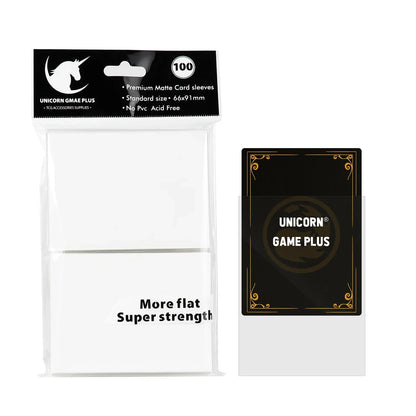 100PCS Matte Card Sleeves - 66x91mm TCG Trading Card Protectors for Pokémon, Tarot & Board Games
