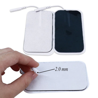 TENS EMS Electrode Pads: Gel Patch for Electrode Stickers - Physiotherapy Massager for Nerve & Muscle Stimulation