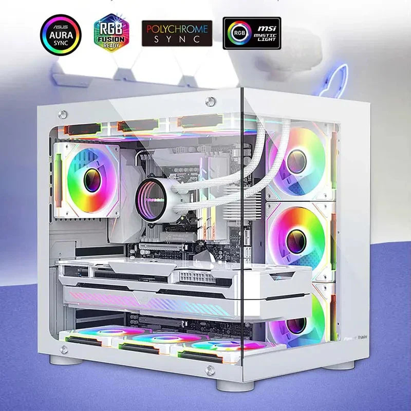 UPSIREN UF-1 PRISM 4 PRO 12cm ARGB Computer Chassis Fan – Quiet 4 Pin PWM Cooling Fan, 45.2CFM Air Volume (600-1500RPM)