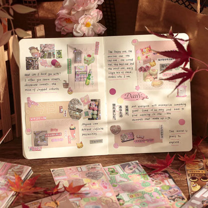 Mr. Paper Vintage Flavors Sticker Book - 30 Sheets Creative DIY Scrapbooking & Album Decoration Collection