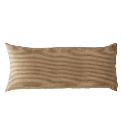 Striped Corduroy Body Pillow Cover - Plush Long Cushion Case for 50x70/50x100/50x120CM Bedding & Home Comfort