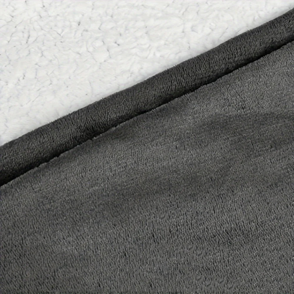 Ultra Soft Oversized Hoodie Blanket — Reversible Sherpa Fleece Sweatshirt with Kangaroo Pocket, Machine Washable
