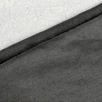 Ultra Soft Oversized Hoodie Blanket — Reversible Sherpa Fleece Sweatshirt with Kangaroo Pocket, Machine Washable