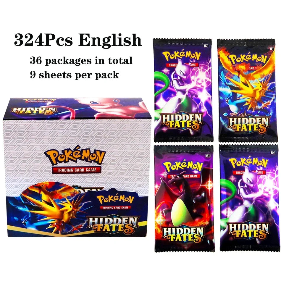 324pcs Pokemon TCG Booster Box - Sword & Shield Fusion Strike Trading Card Packs Display Set with 36 Booster Packs