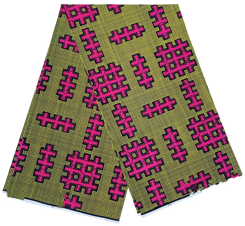 100% Cotton Ankara Wax Fabric - High Quality Soft Real Dutch Pagne Print for Dresses & Sewing