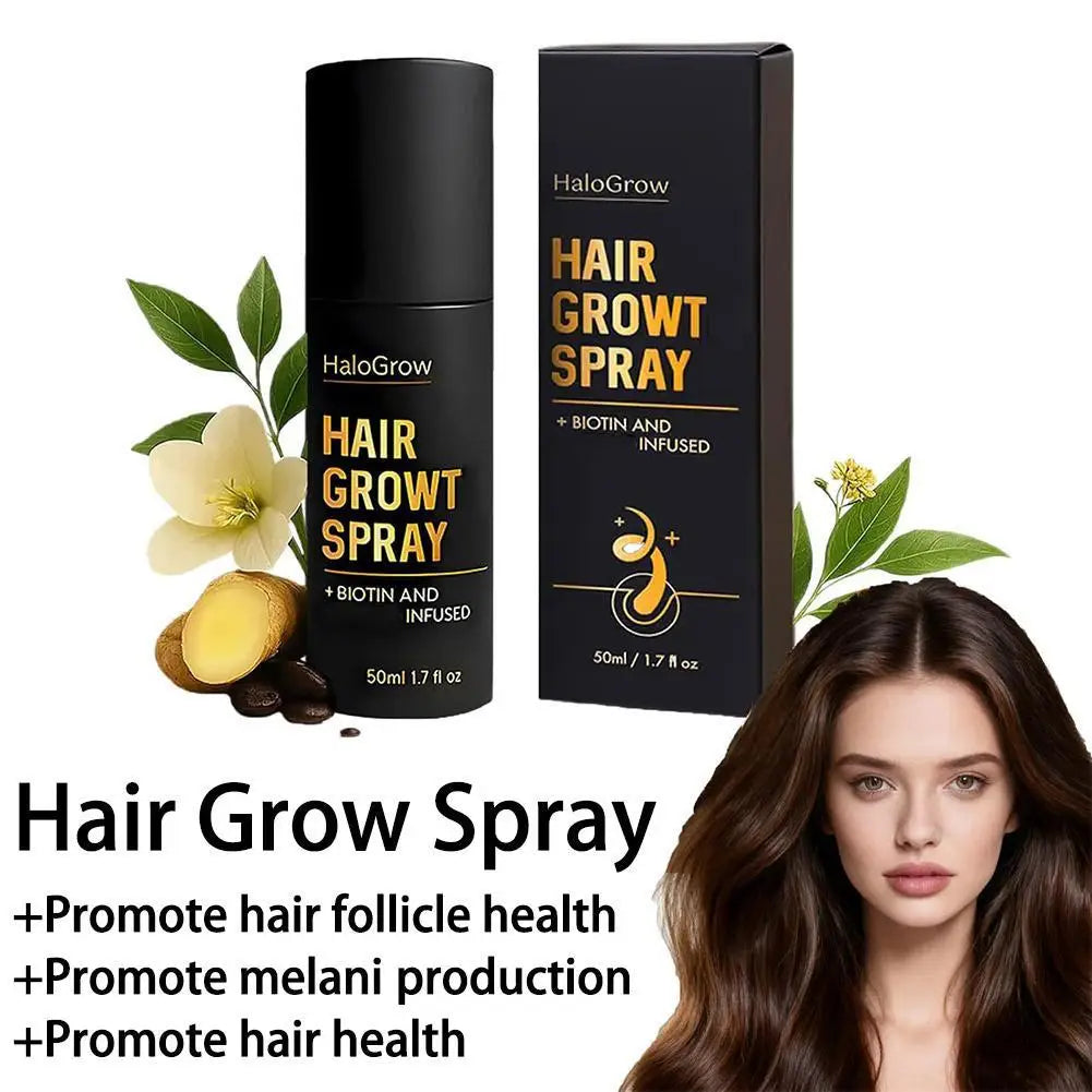 Halogrow Hair Growth Spray - Fast Scalp Serum Treatment for Hair Care, Strengthening & Hair Loss Prevention