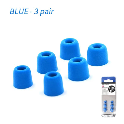 KZ Memory Foam Ear Tips - 3 Pair Noise Isolating Replacement Earbuds Pads for KZ Headphones