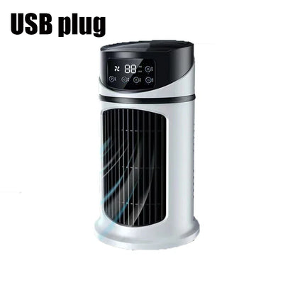 Portable USB Air Conditioner - Mini Water-Cooling Air Cooler Fan for Home & Office