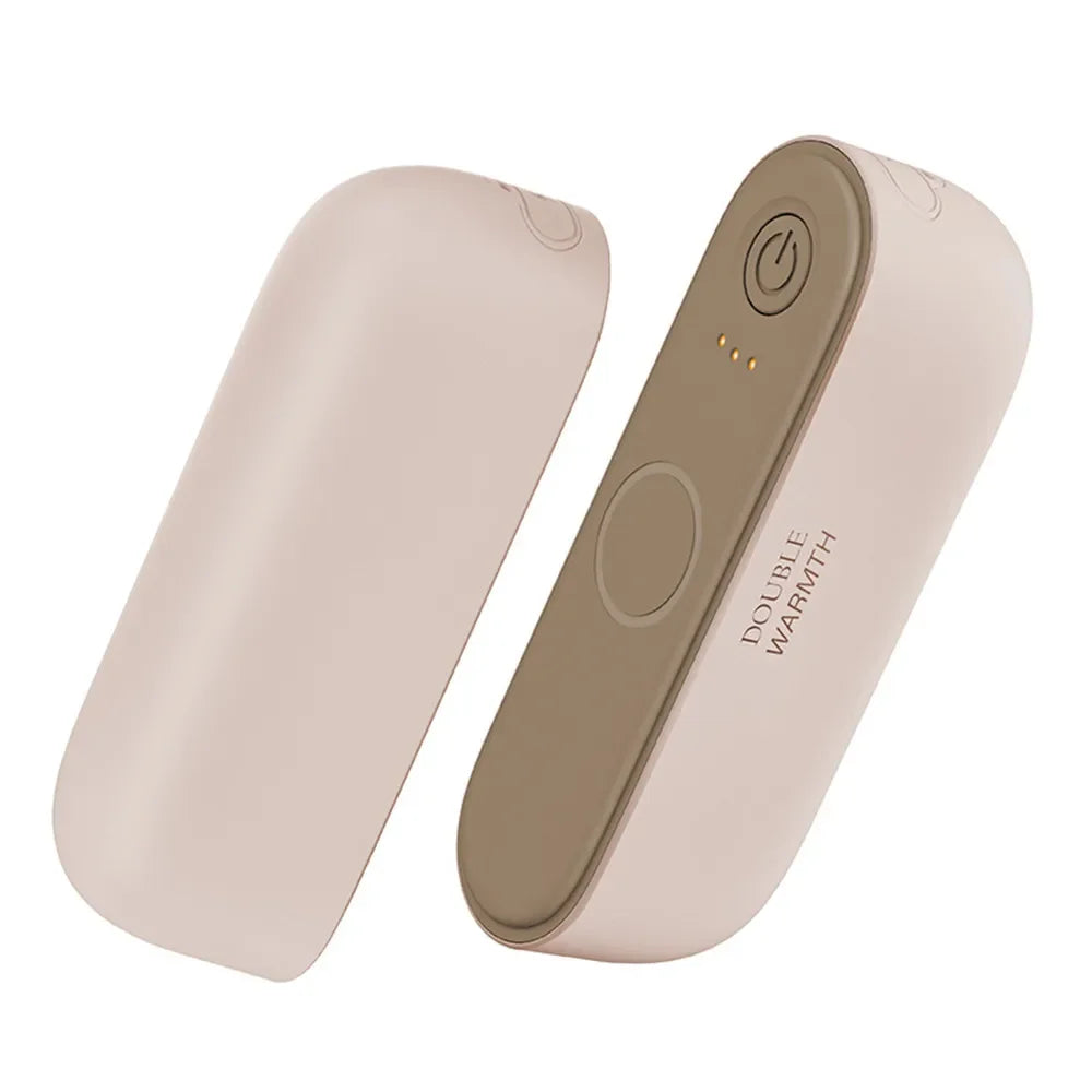 2-in-1 Portable Magnetic Rechargeable Hand Warmer – Compact Electric Pocket Heater for Outdoors & Tech Gifts