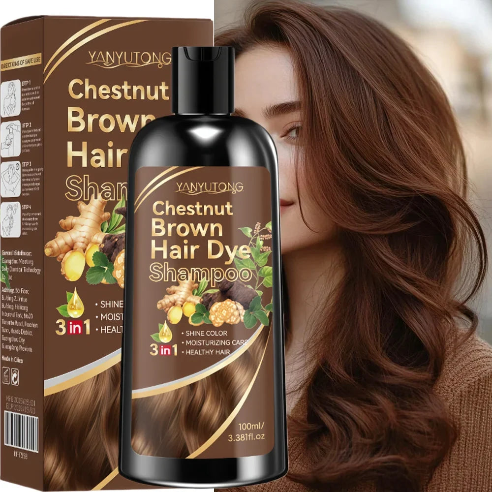 3-in-1 Turmeric Color-Treated Shampoo - Plant-Based Nourishing Formula for Gentle Hair Care and Color Protection