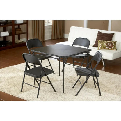 Mainstays 4-Pack Steel Folding Chairs – Beige Outdoor & Indoor Seating