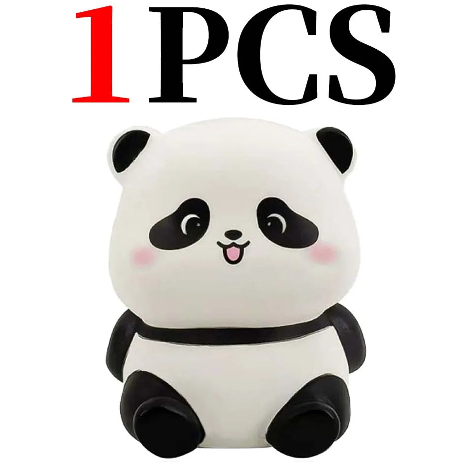 Panda LED Night Light - Cute Plastic Bedside Lamp for Kids, Bedroom & Living Room Decor
