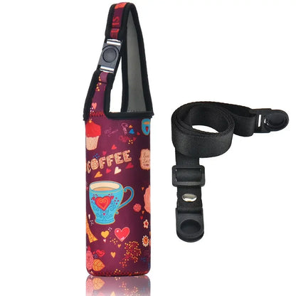 Universal Water Bottle Cooler Bag - Insulated High Capacity Pouch for Outdoor Travel, Camping & Hiking