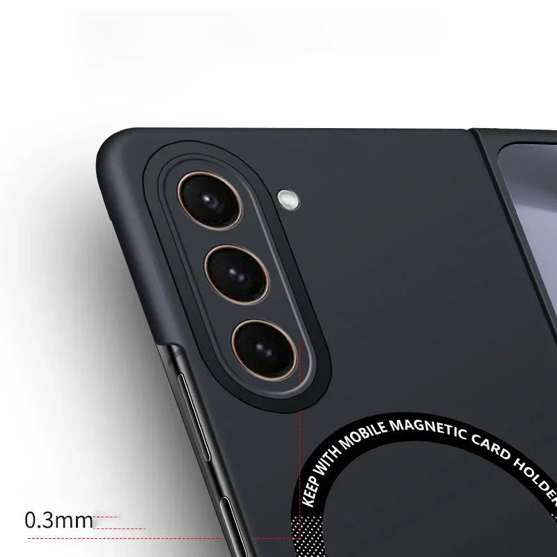 Ultra Thin Skin Feel Case for Samsung Galaxy Z Fold 3/4/5/6/7 – Magnetic Wireless Charging Compatible Fold Cover