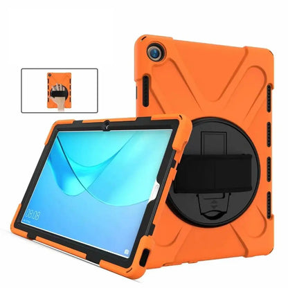 Huawei MediaPad M5 10.8 Case - 360° Rotating Hand Strap Shockproof Protective Stand Cover