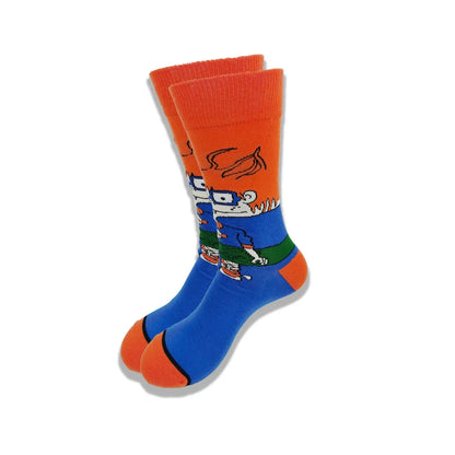 Cartoon Animation Fashion Socks for Men & Women – Autumn Winter Street Style Trendy Casual Combed Cotton Socks