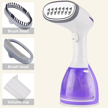 saengQ Handheld Garment Steamer – 1500W Electric Fabric Steamer, 280ml Portable Fast-Heat Vertical Steam Iron for Clothes