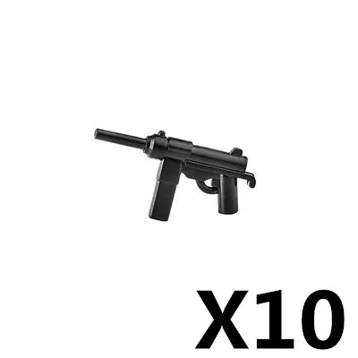 Military Soldier Building Block Figures - MOC Army Weapons Set with Rifles, Rocket Launcher & Mini Gun Toy Gift