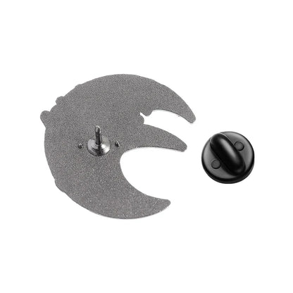 Soul Eater Crescent Moon Enamel Pin - Anime Gothic Brooch Lapel Badge Gift for Fans