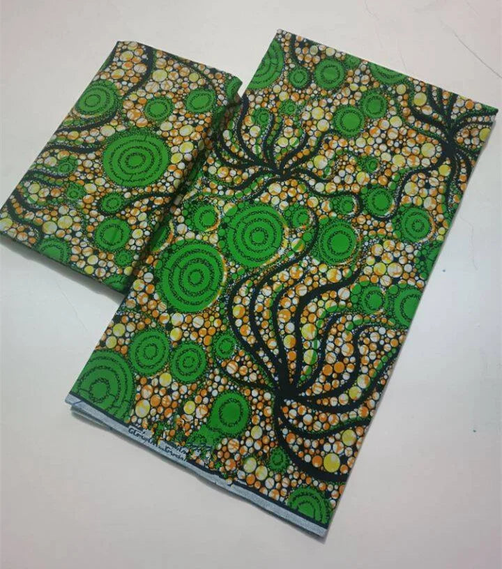 African Real Wax Print Fabric 100% Cotton - Ghana Style Ankara Pagne Nigeria Wax Tissu Soft Printed Fabric