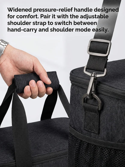Insulated Lunch Bag - Portable Reusable Food Storage Tote for School, Work & Picnics