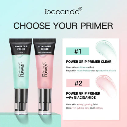 24ml Power Grip Primer Gel - Hydrating Makeup Base for Smooth Skin, Invisible Pore Blurring & Long-Lasting Makeup Hold