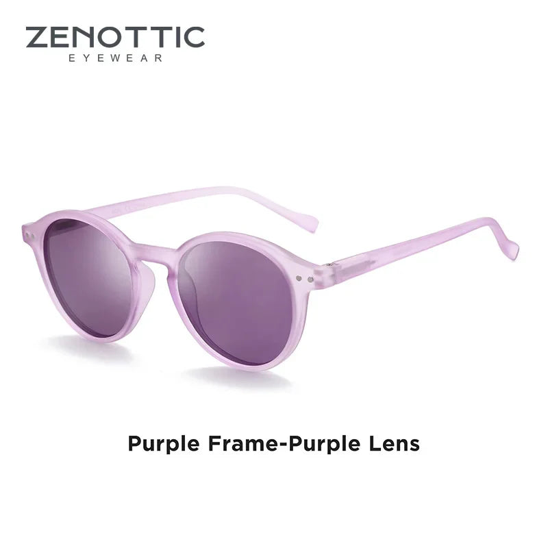 ZENOTTIC Retro Circular Polarized Sunglasses (S Size) – Vintage Small Round UV400 Goggles for Men & Women