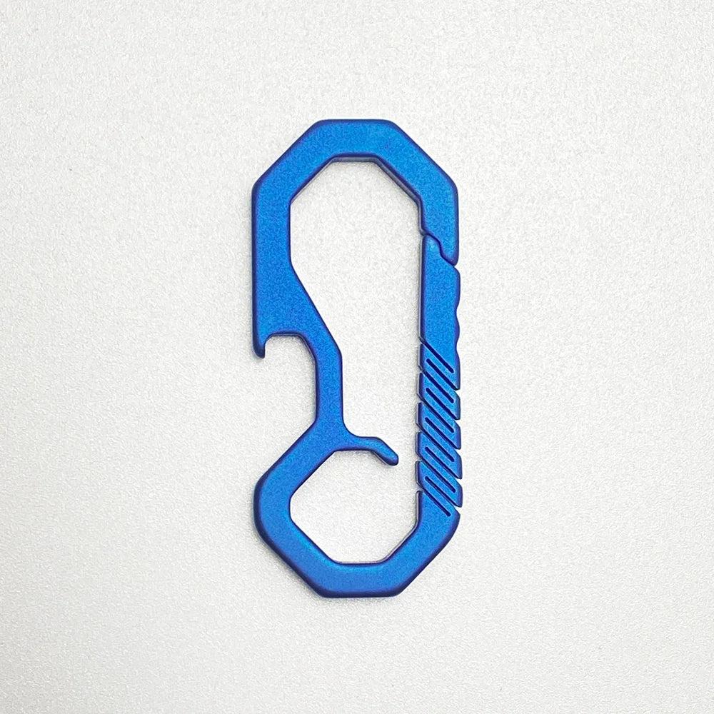 Titanium Key Chain - Lightweight Men’s EDC Quickdraw Carabiner Buckle Key Ring Outdoor Tool