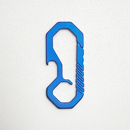 Titanium Key Chain - Lightweight Men’s EDC Quickdraw Carabiner Buckle Key Ring Outdoor Tool