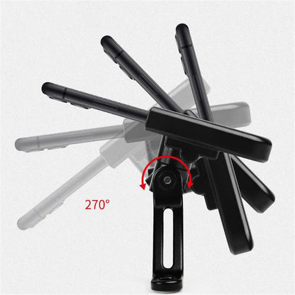 Aluminum Alloy Motorcycle & Bicycle Phone Holder — GPS Mounting Clip & Handlebar Bracket