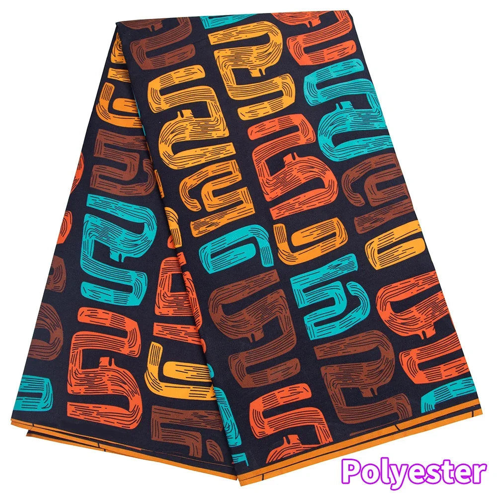 African Ankara Wax Print Fabric by the Yard - High Quality Nigeria Party Dress Sewing Cloth