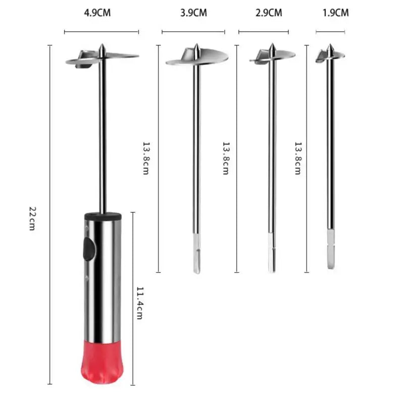 Ergonomic Anti-Slip Handle Drill Vegetable Fruit Corer - Denucleator for Hollowing Out Zucchini, Potatoes, Carrots, Pears