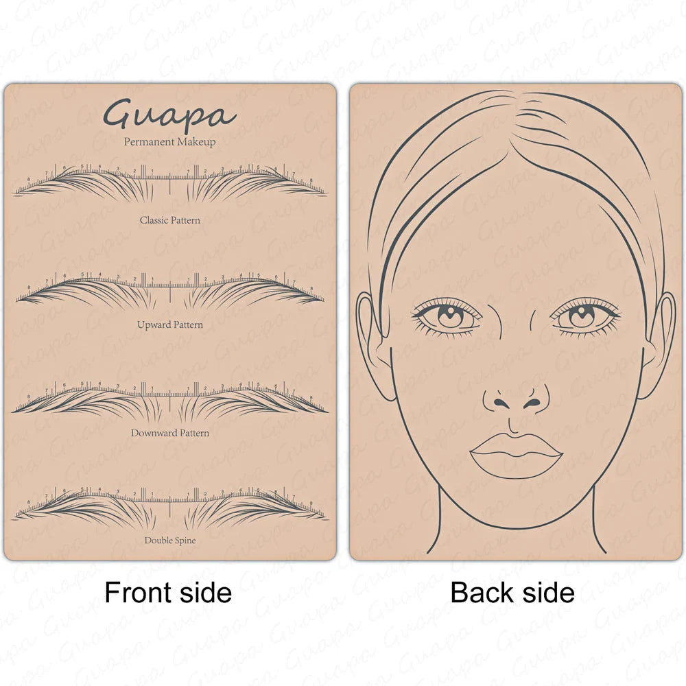 Microblading Practice Skin Sheets — Eyebrow Segment Tip Joint Texture for Semi-Permanent Makeup Training