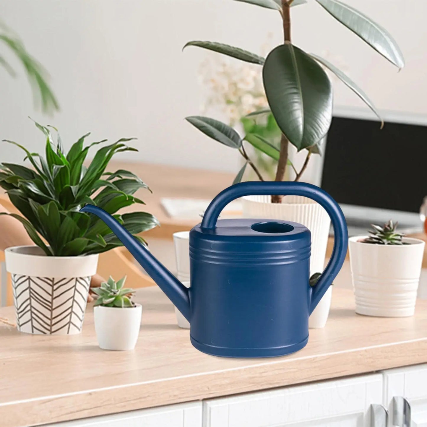 Long Spout Watering Can – Compact Household Gardening Kettle, Sturdy Easy-Pour Watering Tool for Home, Office & Plant Care Gifts