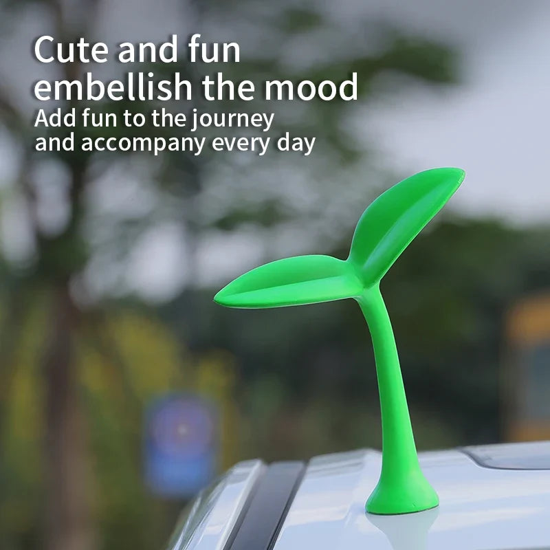 3D Car Roof Ornaments - Cute Bean Sprout Flower Bud Tentacle Exterior Decorative Stickers