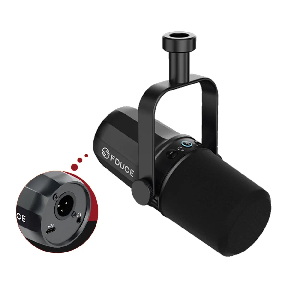 FDUCE SL40X/SL40 Dynamic Microphone — Metal Headset with Sound Insulation, Ideal for Podcasts, Live Broadcast & Gaming