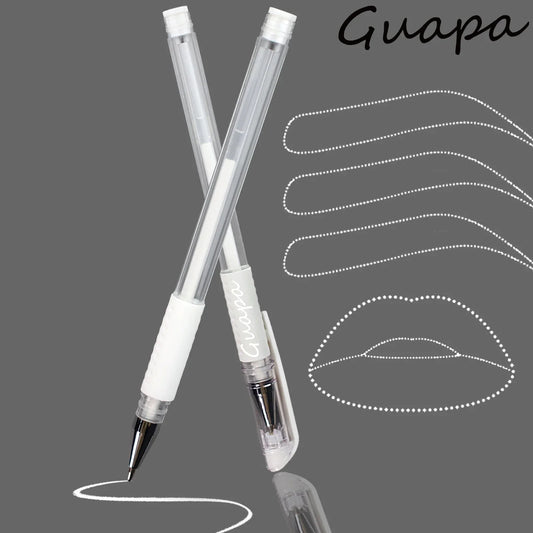 2PCS Eyebrow Marker Pen Set - Microblading Scribe Tools for Permanent Makeup, Tattoo Mapping & Beauty Preparation