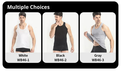 Men's Thin Cotton Vest – Solid Color, Slim Fit Sleeveless Shirt for Casual Wear, Fitness & All-Season Comfort