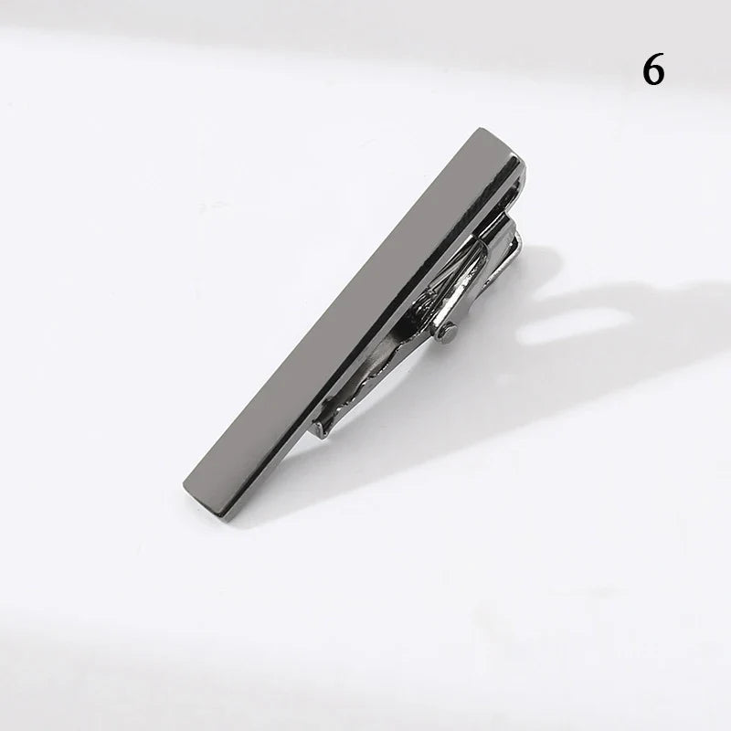 Men’s Fashion Tie Clip Pin - Metal Necktie Bar for Business, Wedding & Party Suit Accessories Gift