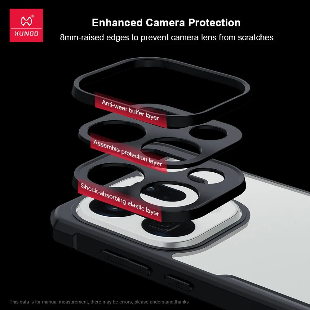 Xundd OPPO Find X9 Ultra Case - Airbag Shockproof Full Protection Matte Transparent Anti-Scratch Cover