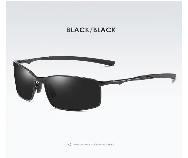 Aoron Polarized Sunglasses — Unisex Driving Mirror Sun Glasses with Metal Frame & UV400