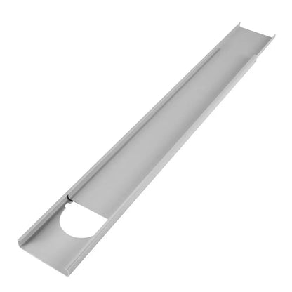Adjustable Portable AC Window Kit – Slide Plate & Exhaust Hose Connector Adaptor with Wind Shield