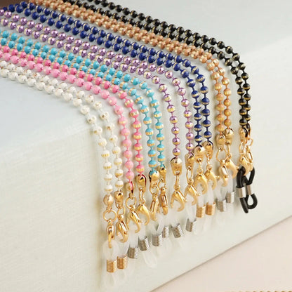 Colorful Beaded Mask & Glasses Chain | Non-Slip Sunglasses Holder, Neck Cord & Fashion Bracelet Jewelry