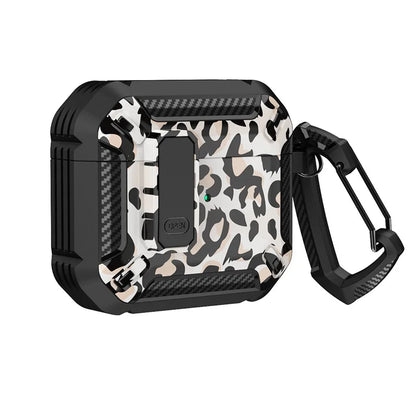 Carbon Fiber AirPods Case for Pro 1/2 & AirPods 3 – Shockproof Headset Cover with Switch Design for Men