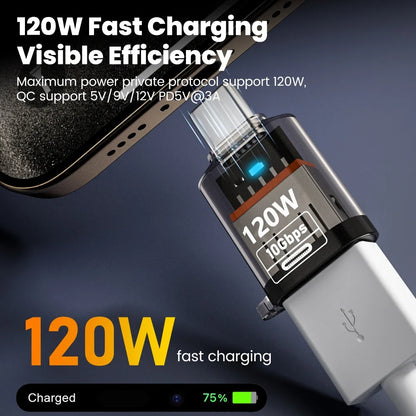 Olaf 120W USB-C OTG Adapter - USB 3.2 Type-C Fast Charging Connector for iPhone 15 16 MacBook iPad & Android Devices