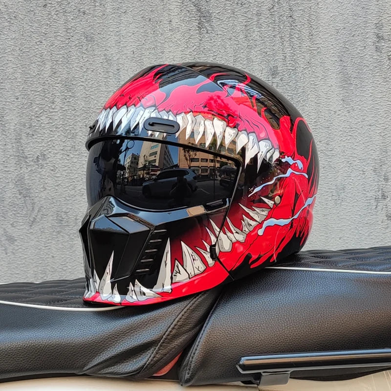 Retro Scorpion Half Motorcycle Helmet – Vintage Locomotive Style Multi-Purpose Moto Helmet (M-XXXL)