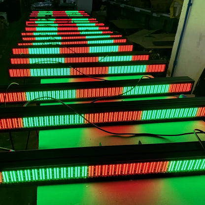 2PCS 200W RGB LED Bar Strobe Light - DMX DJ Wash Lighting with 192 Partition Stage Effects