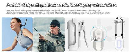 4K HD Mini Vlog Camera — WiFi Wireless Portable Action Body Cam for Sports, Travel & Photography