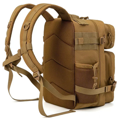 25L/45L Tactical Backpack for Men & Women – Outdoor Hiking Molle Daypack, School & Gym Rucksack with Dual Cup Holders
