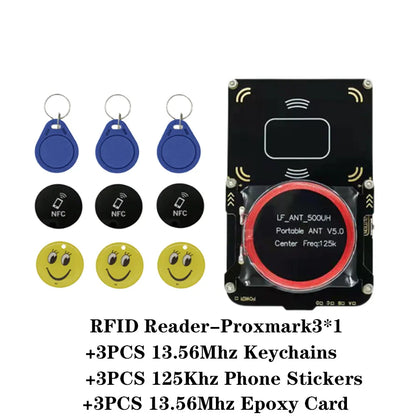 Proxmark3 5.0 NFC Card Copier Kit – 13.56MHz/125kHz Smart Chip Duplicator & IC/ID Badge Reader Writer